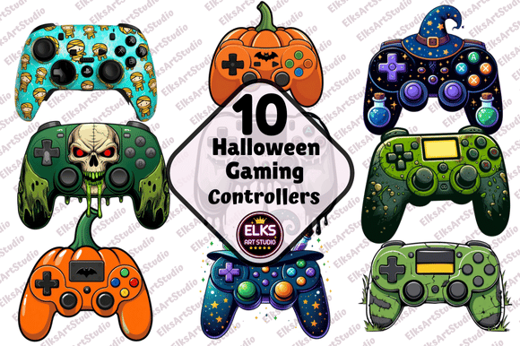 Halloween Gaming Controllers Sublimation