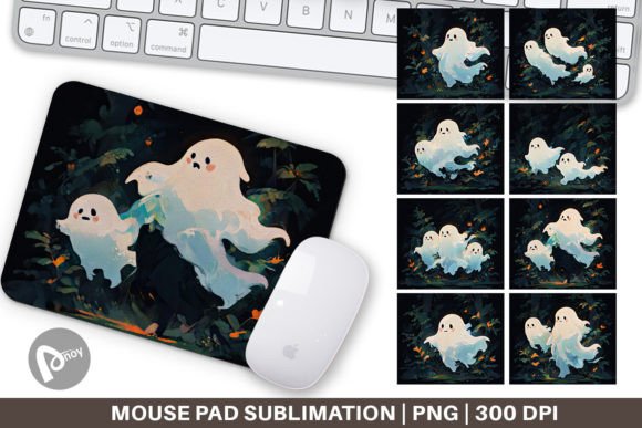 Mouse Pad Spooky Halloween Ghosts: A Creative Touch for Your Desk