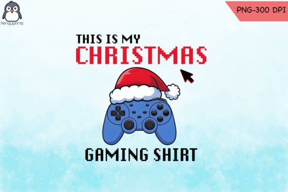 This is My Christmas Gaming PNG for Festive Projects